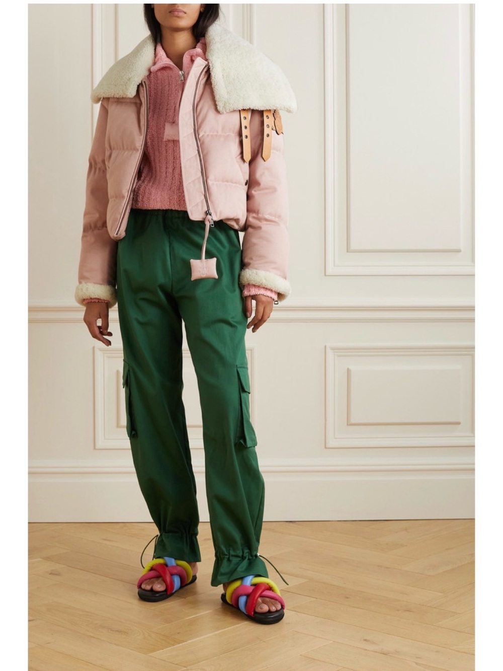 Moncler Genius X JW Anderson Cotton Cargo Pants $798 Loewe Green Trousers Dior